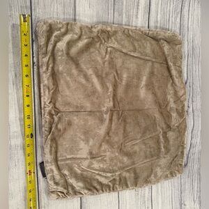 LACOURTE Soft Tan decorative plush texture Pillow Cover 18x18in